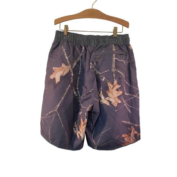 MOSSY OAK Boy’s Gray Forest Camo Line Board Shorts / Size: Medium - Picture 2 of 12